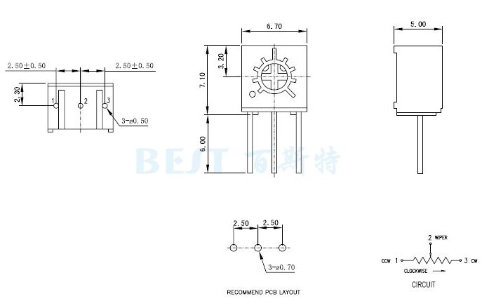 3362電位器_3362M_規(guī)格尺寸圖